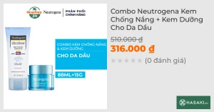 Combo Neutrogena Kem Chống Nắng 88ml Kem Dưỡng Cho Da Dầu 15g
