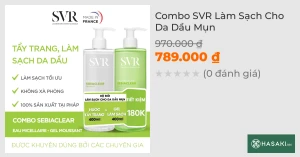 Combo SVR Làm Sạch Cho Da Dầu Mụn