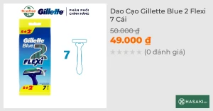 Dao Cạo Gillette Blue 2 Flexi 7 Cái