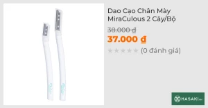 Dao Cạo Lông Mày MiraCulous Eyebrow Razor (2 Cây)