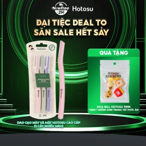 Dao Cạo Mày Và Mặt Hotosu Cao Cấp (3 Cây Nhiều Màu)