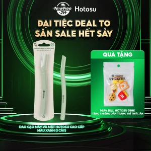 Dao Cạo Mày Và Mặt Hotosu Cao Cấp Màu Xanh (1 Cây)