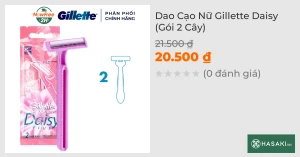 Dao Cạo Nữ Gillette Daisy (Gói 2 Cây)