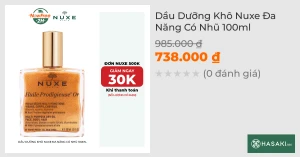 Dầu Dưỡng Khô Nuxe Đa Năng Có Nhũ 100ml
