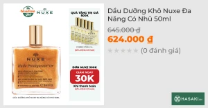 Dầu Dưỡng Khô Nuxe Đa Năng Có Nhũ 50ml