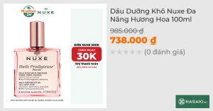 Dầu Dưỡng Khô Nuxe Đa Năng Hương Hoa 100ml