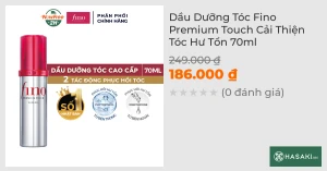 Dầu Dưỡng Tóc Fino Premium Touch Cải Thiện Tóc Hư Tổn 70ml