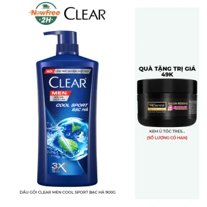 Dầu Gội Clear Men Cool Sport Bạc Hà 900g