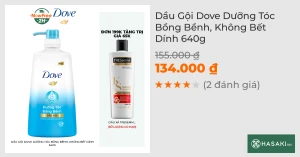 Dầu Gội Dove Dưỡng Tóc Bồng Bềnh, Không Bết Dính 640g