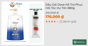 Dầu Gội Dove Hỗ Trợ Phục Hồi Tóc Hư Tổn 880g