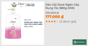 Dầu Gội Dove Ngăn Gãy Rụng Tóc 880g (Mới)