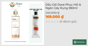 Dầu Gội Dove Phục Hồi & Ngăn Gãy Rụng 380ml