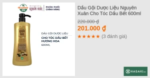 Dầu Gội Dược Liệu Nguyên Xuân Cho Tóc Dầu Bết 600ml