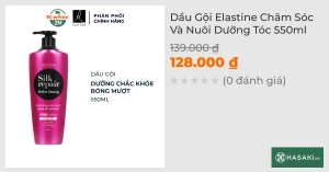 Dầu Gội Elastine Chăm Sóc Và Nuôi Dưỡng Tóc 550ml