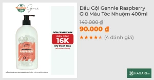 Dầu Gội Gennie Raspberry Giữ Màu Tóc Nhuộm 400ml