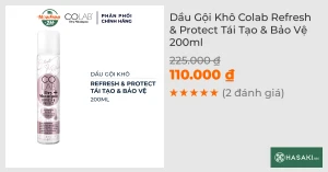 Dầu Gội Khô Colab Refresh & Protect Tái Tạo & Bảo Vệ 200ml