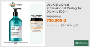 Dầu Gội L'Oréal Professionnel Dưỡng Tóc Dịu Nhẹ 500ml