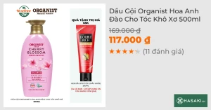 Dầu Gội Organist Hoa Anh Đào Cho Tóc Khô Xơ 500ml