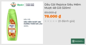 Dầu Gội Rejoice Siêu Mềm Mượt 48 Giờ 320ml