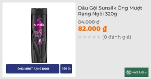 Dầu Gội Sunsilk Óng Mượt Rạng Ngời 320g