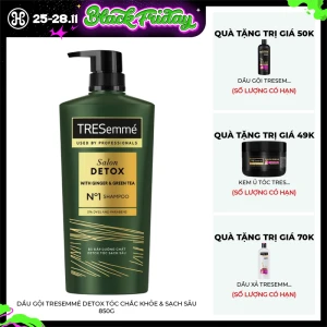 Dầu Gội TRESemmé Detox Tóc Chắc Khỏe & Sạch Sâu 850g