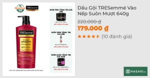 Dầu Gội TRESemmé Vào Nếp Suôn Mượt 640g