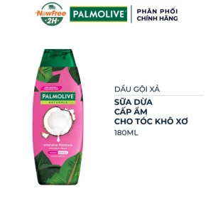 Dầu Gội Xả Palmolive Dưỡng Ẩm Tóc Từ Sữa Dừa 180ml
