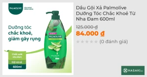 Dầu Gội Xả Palmolive Dưỡng Tóc Chắc Khoẻ Từ Nha Đam 600ml