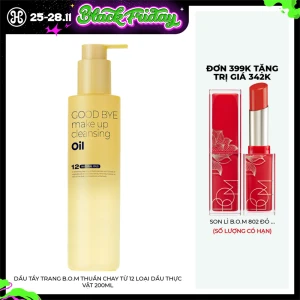 Dầu Tẩy Trang B.O.M Thuần Chay Từ 12 Loại Dầu Thực Vật 200ml
