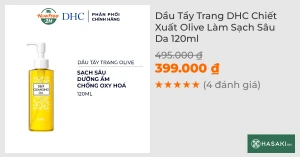 Dầu Tẩy Trang DHC Chiết Xuất Olive Làm Sạch Sâu Da 120ml