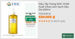 Dầu Tẩy Trang DHC Chiết Xuất Olive Làm Sạch Sâu Da 200ml