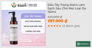 Dầu Tẩy Trang Klairs Làm Sạch Sâu Cho Mọi Loại Da 150ml