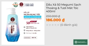 Dầu Xả 50 Megumi Sạch Thoáng & Tươi Mát Tóc 400ml