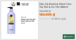 Dầu Xả Elastine Dành Cho Tóc Rối & Hư Tổn 680ml