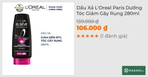 Dầu Xả L'Oreal Dưỡng Tóc Giảm Gãy Rụng 265ml