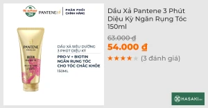 Dầu Xả Pantene 3 Phút Diệu Kỳ Ngăn Rụng Tóc 150ml
