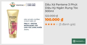 Dầu Xả Pantene 3 Phút Diệu Kỳ Ngăn Rụng Tóc 300ml