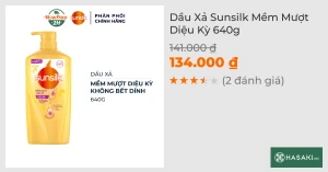 Dầu Xả Sunsilk Mềm Mượt Diệu Kỳ 640g