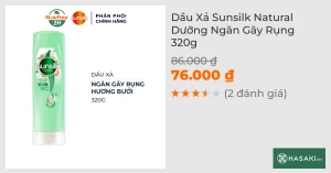 Dầu Xả Sunsilk Natural Dưỡng Ngăn Gãy Rụng 320g