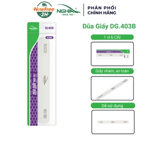 Dũa Giấy Kềm Nghĩa DG.403B Trắng (6 Chiếc/ Vỉ)