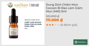 Dung Dịch Chấm Mụn Cocoon Bí Đao Làm Giảm Mụn (Mới) 5ml