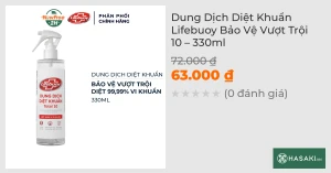Dung Dịch Diệt Khuẩn Lifebuoy Bảo Vệ Vượt Trội 10 330ml