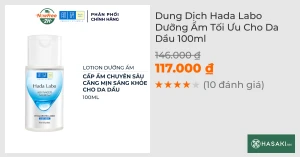 Dung Dịch Hada Labo Dưỡng Ẩm Tối Ưu Cho Da Dầu 100ml