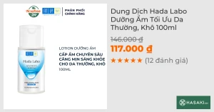 Dung Dịch Hada Labo Dưỡng Ẩm Tối Ưu Da Thường, Khô 100ml