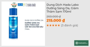 Dung Dịch Hada Labo Dưỡng Sáng Da, Giảm Thâm Sạm 170ml