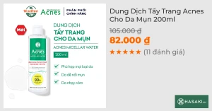 Dung Dịch Tẩy Trang Acnes Cho Da Mụn 200ml