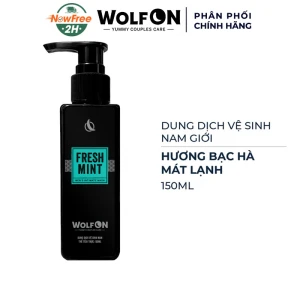 Dung Dịch Vệ Sinh Nam Giới Wolf On Hương Bạc Hà 150ml