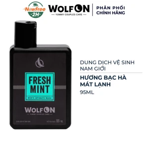 Dung Dịch Vệ Sinh Nam Giới Wolf On Hương Bạc Hà 95ml