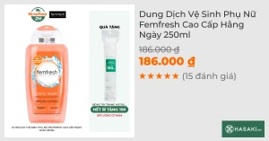 Dung Dịch Vệ Sinh Phụ Nữ Femfresh Cao Cấp Hằng Ngày 250ml
