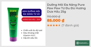 Dưỡng Môi Đa Năng Pure Paw Paw Từ Đu Đủ Hương Dưa Hấu 25g